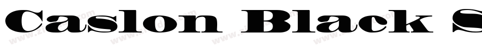 Caslon Black SSi Bol字体转换